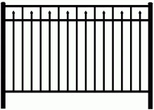 NO PICKETS Through Bottom Rail NO PICKETS Through Bottom Rail