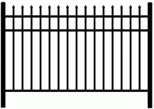 NO PICKETS Through Bottom Rail